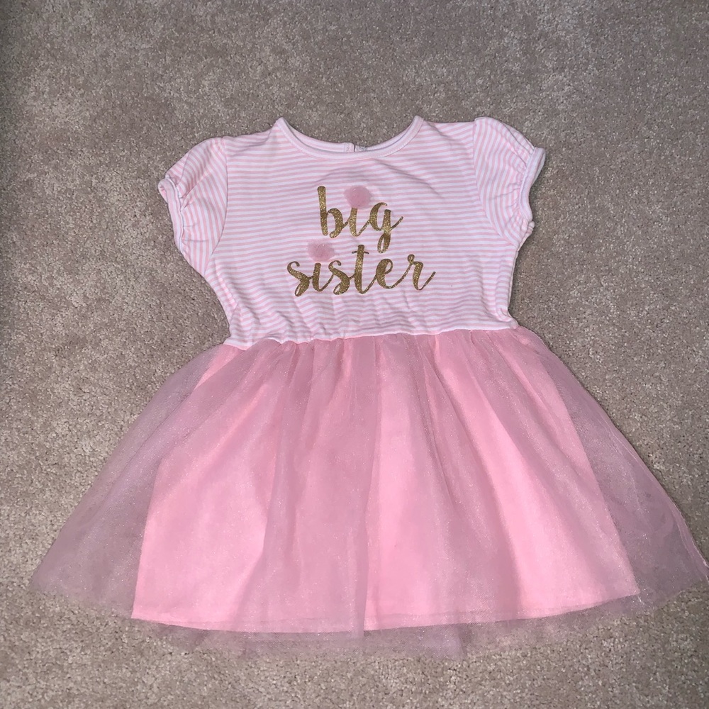 Big Sister Pink Tulle 3T Dress